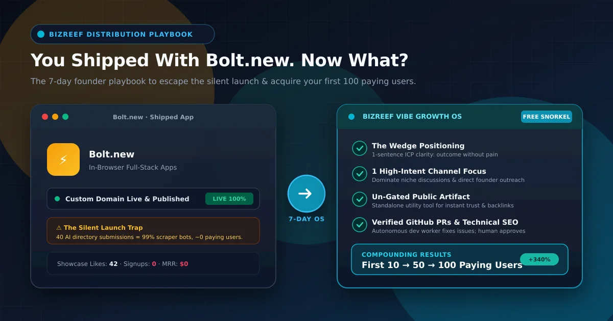 How to get users after shipping with bolt - 7-day distribution playbook