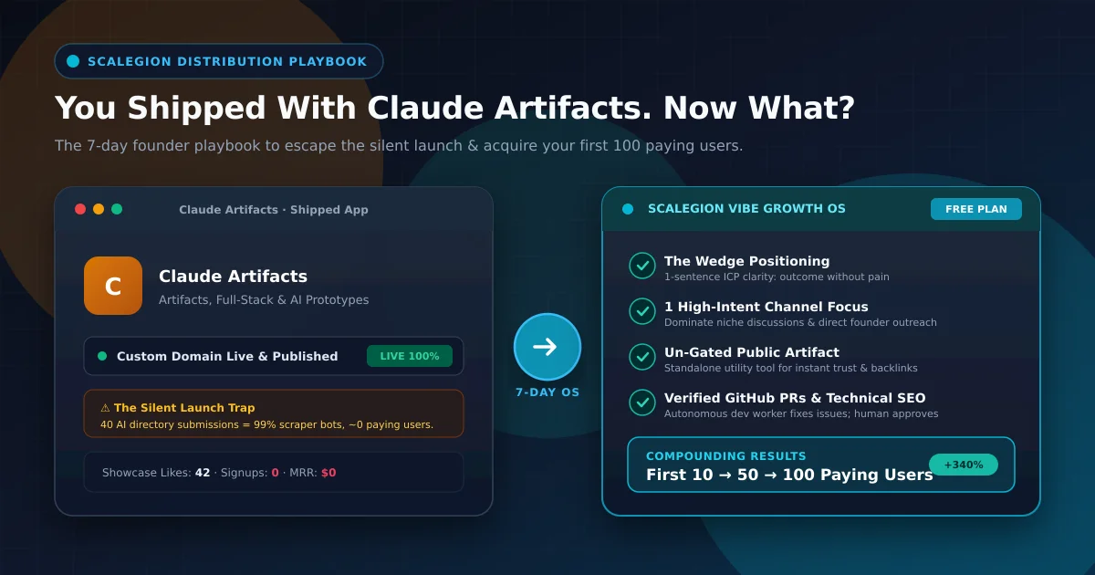 How to get users after shipping with claude - 7-day distribution playbook