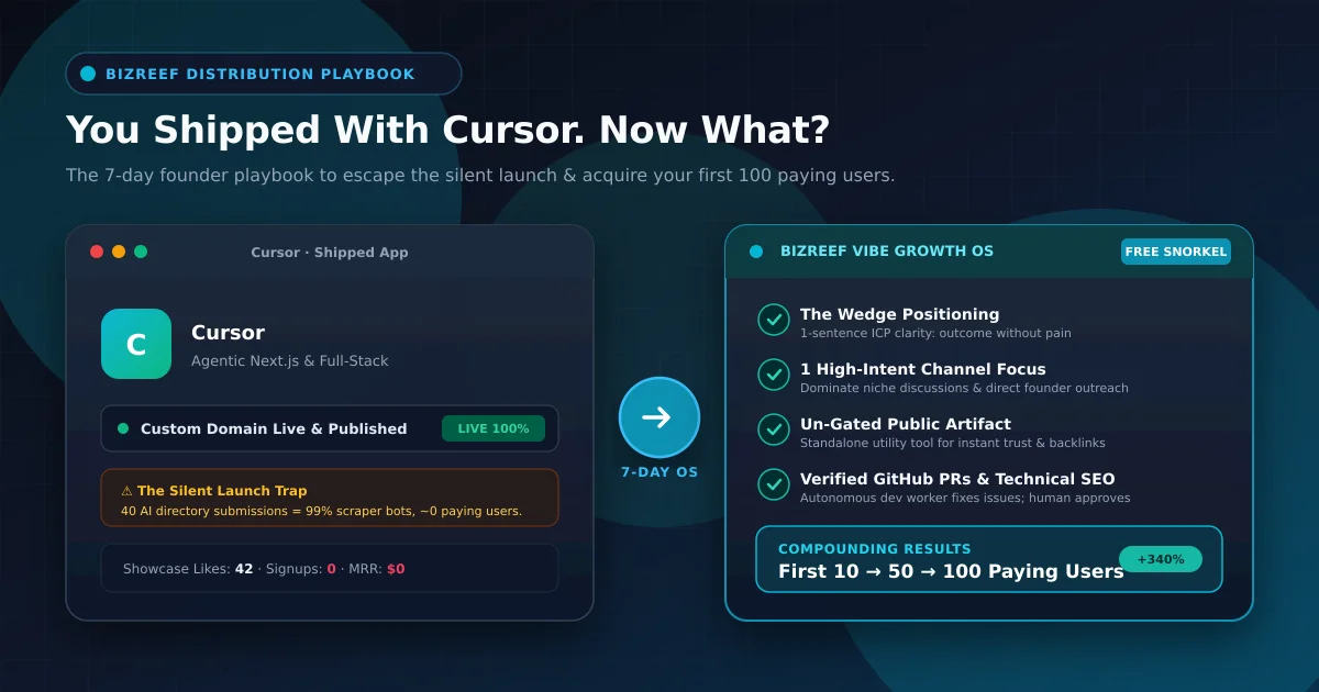 How to get users after shipping with cursor - 7-day distribution playbook