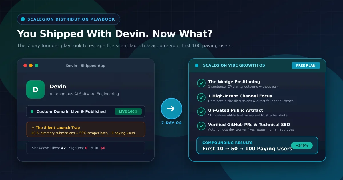 How to get users after shipping with devin - 7-day distribution playbook