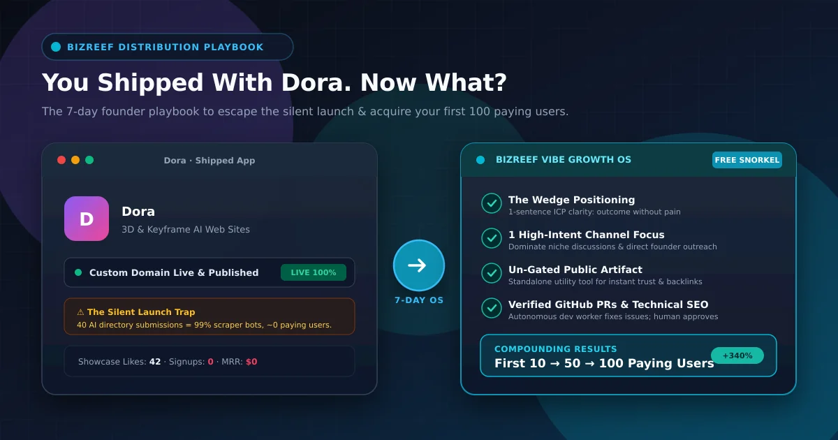 How to get users after shipping with dora - 7-day distribution playbook