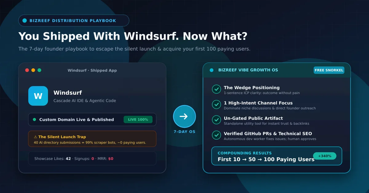 How to get users after shipping with windsurf - 7-day distribution playbook