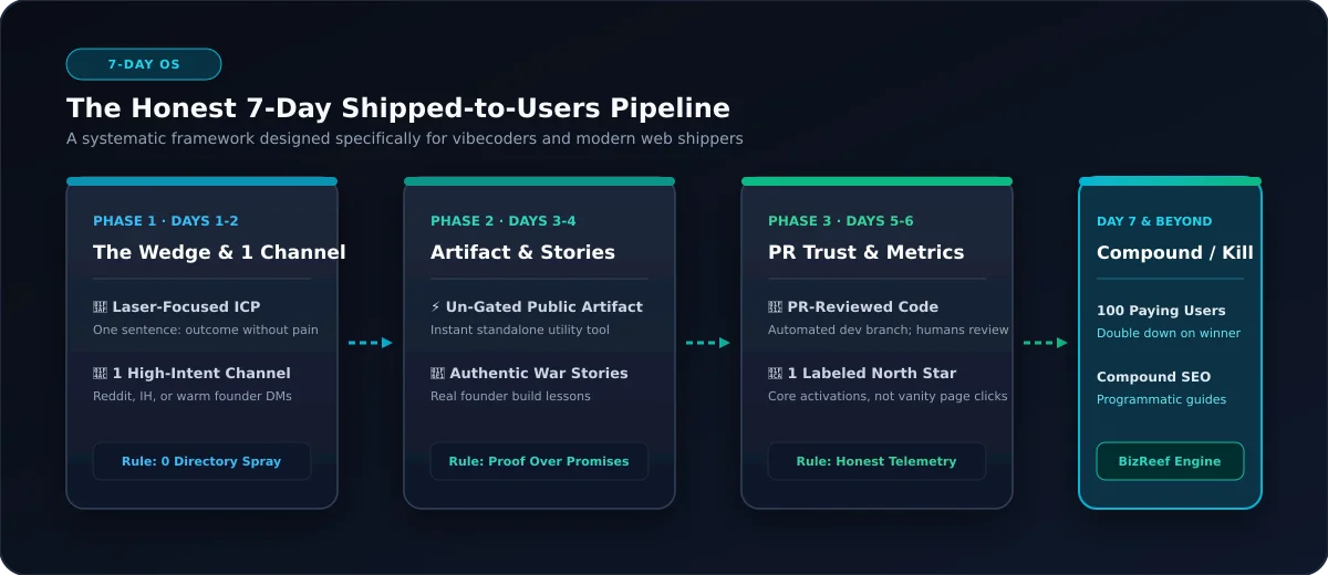 The 7-Day Shipped-to-Users Framework for draftbit founders